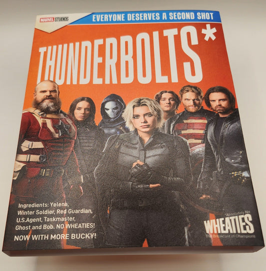 Thunderbolts Cereal Box Slipcover