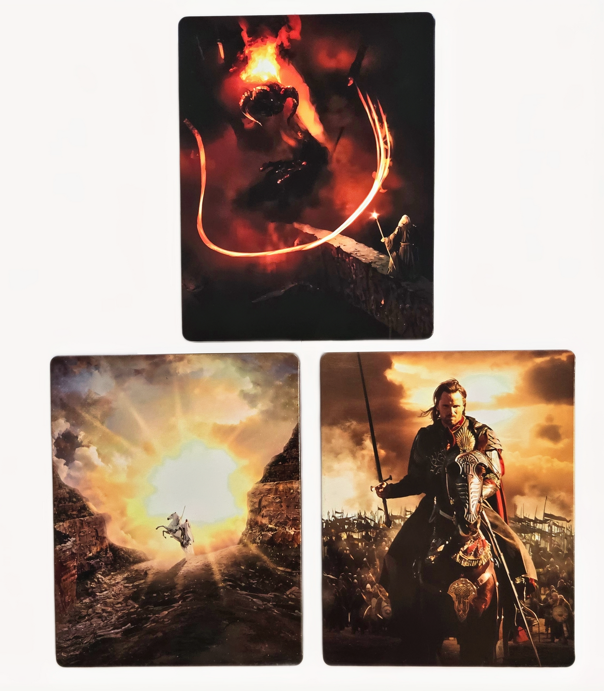 Lord of the Rings Trilogy Custom SteelBook Set (Embossed)