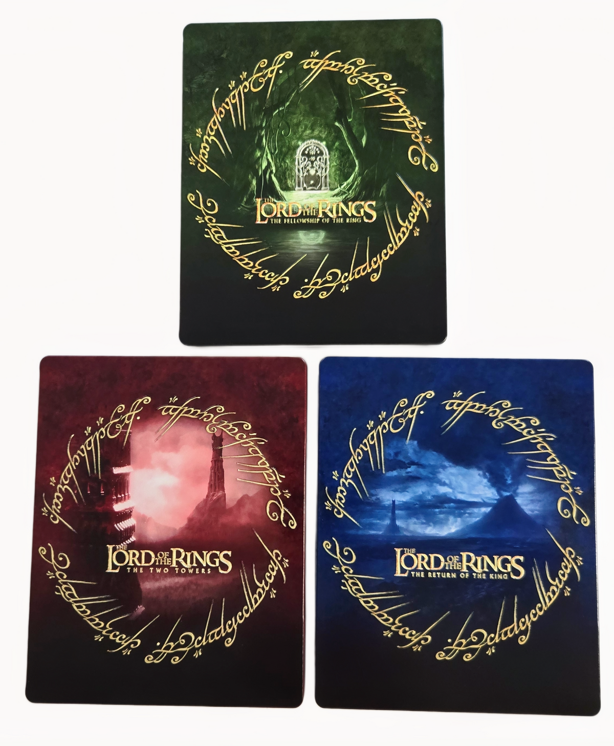 Lord of the Rings Trilogy Custom SteelBook Set (Embossed)