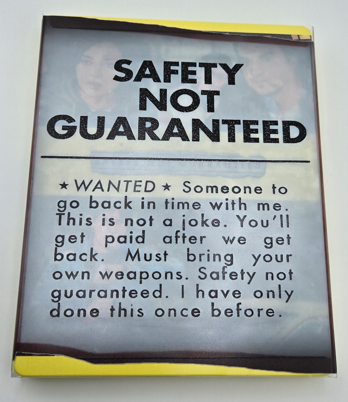 Safety Not Guaranteed Custom SteelBook (Clear Slipcover)